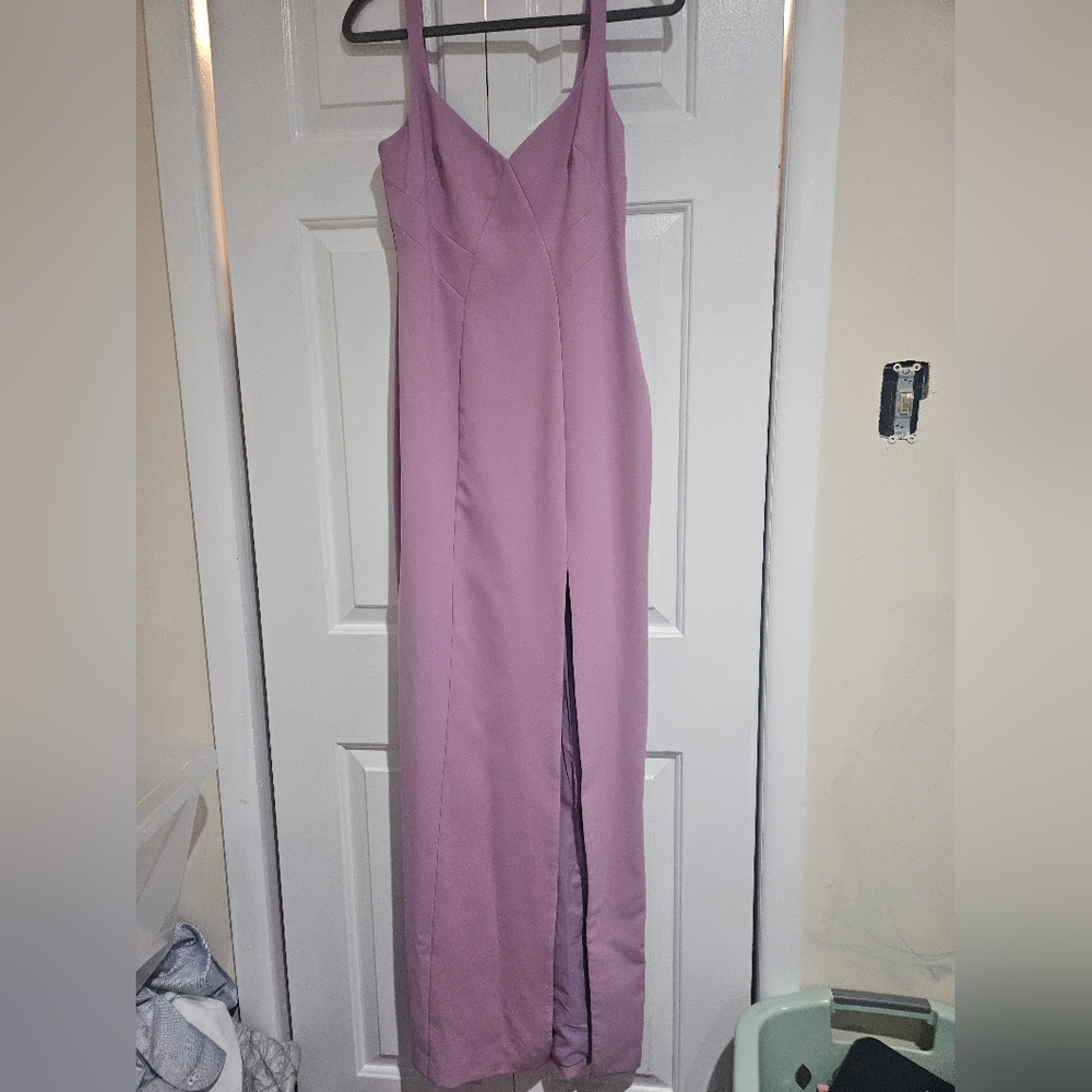 Elegant Lavender Strapless Dress